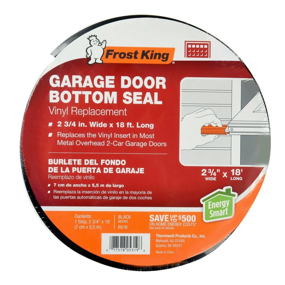 Frost King 18 Ft. Vinyl Garage Door Bottom Replacement Seal. 2-3/4 in. - Image 3