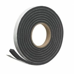 Frost King 3/4 in. x 5/16 in. x 10 ft. Black Rubber Foam Weatherseal Tape