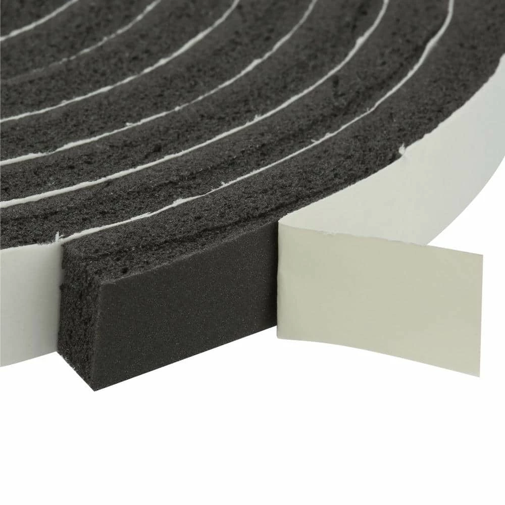 Frost King 3/4 in. x 7/16 in. x 10 ft. Black High-Density Rubber Foam Weatherstrip Tape - Image 2