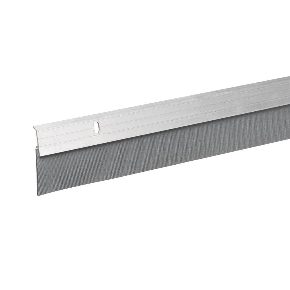 Frost King 2 in. x 36 in. Silver Premium and Reinforced Rubber Door Sweep