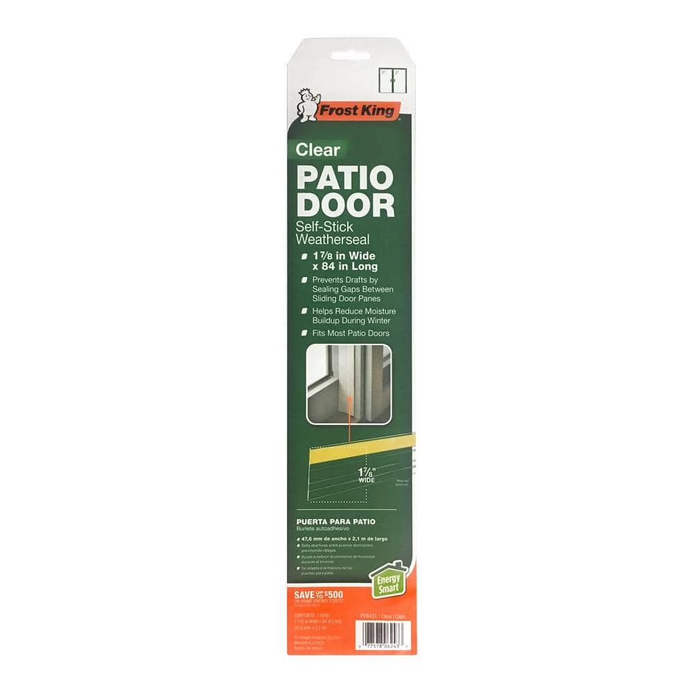 Frost King E/O 84 in. x 1.87 in. Clear Patio Door Weatherstrip - Image 2
