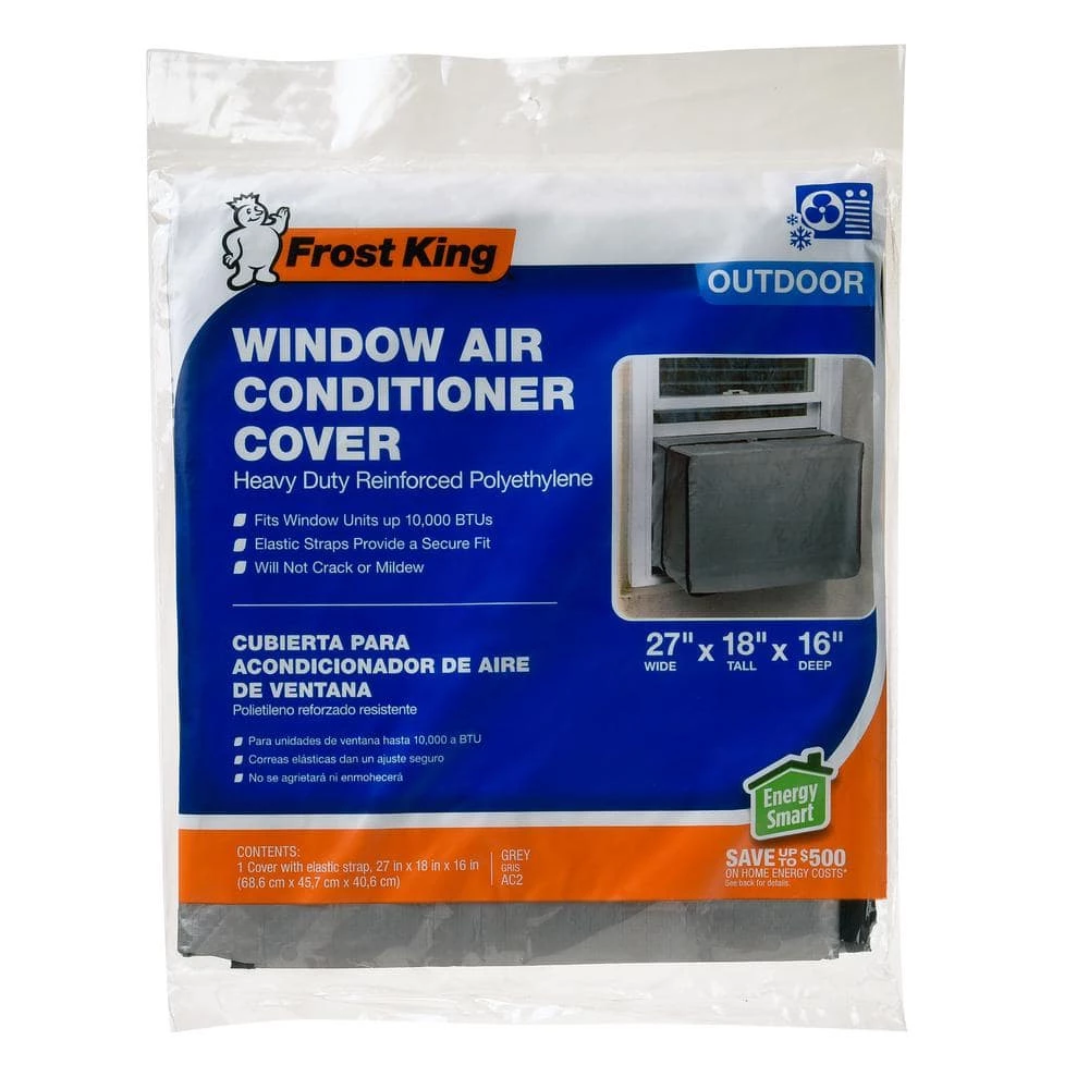 Frost King 18 in. x 27 in. x 16 in. Vinyl Outside Window Air Conditioner Cover for Small Units - Image 5