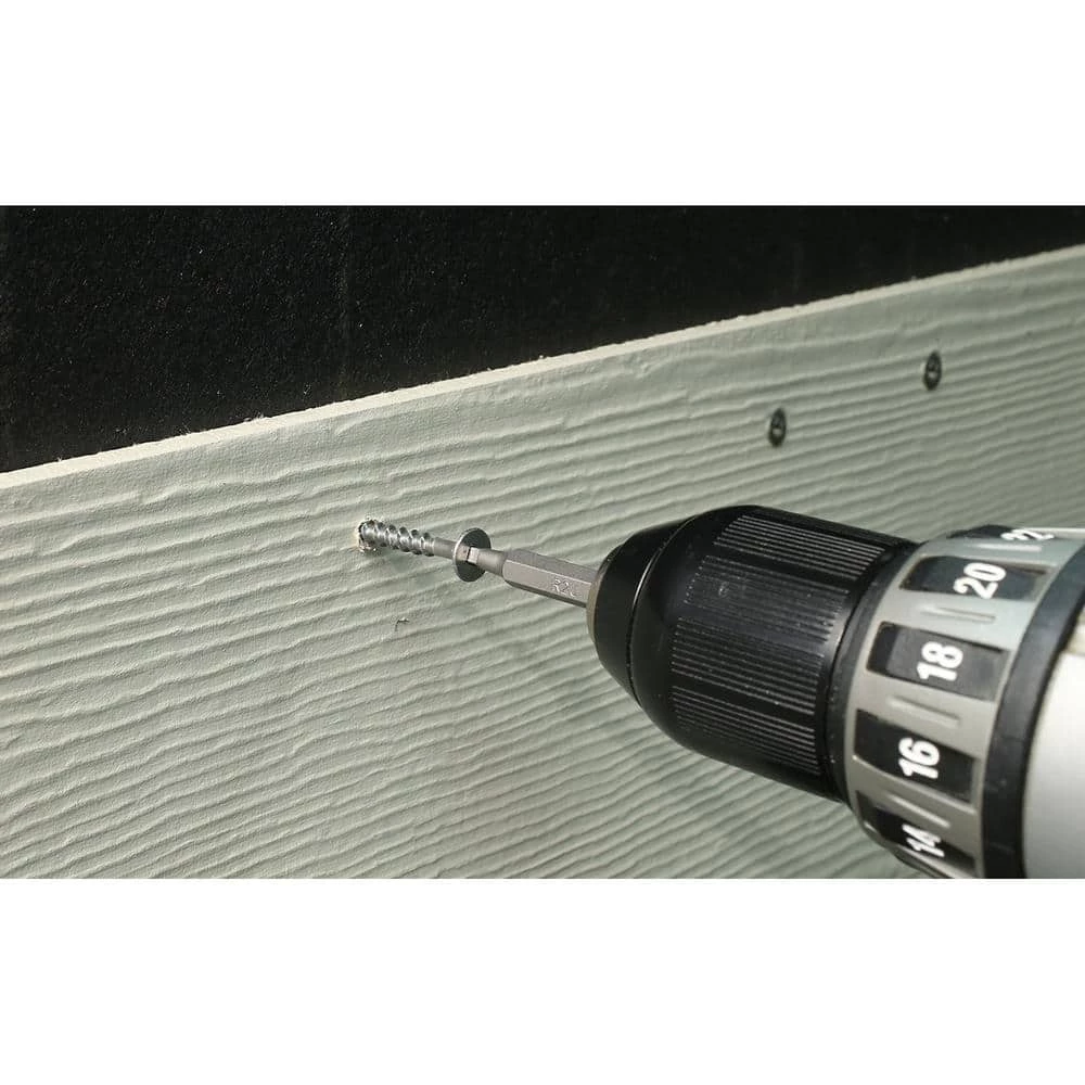 Simpson Strong-Tie #8 x 1-5/8 in. #2 Square, Wafer Head, Type 316 Stainless Steel Fiber-Cement Screw (300-Pack) - Image 3