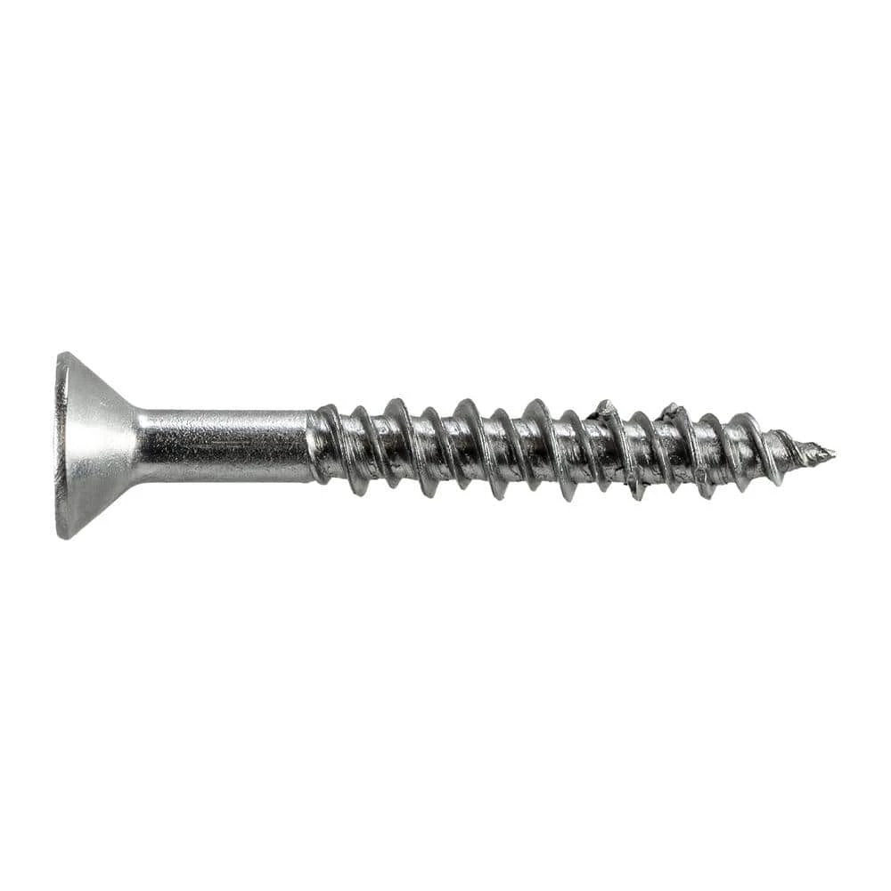 Simpson Strong-Tie #10 x 1-1/2 in. #2 Phillips Drive, Flat Head, Type 316 Stainless Steel Marine Screw (12-Pack) - Image 2