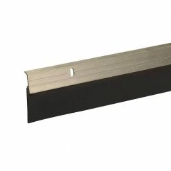 Frost King E/O 2 in. x 36 in. Satin Nickel Reinforced Rubber Door Sweep