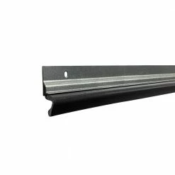 Frost King 1.5 in. x 84 in. Tall Silver (Black Insert) Aluminum/Kerf Door Set Weatherstrip for Entry Doors