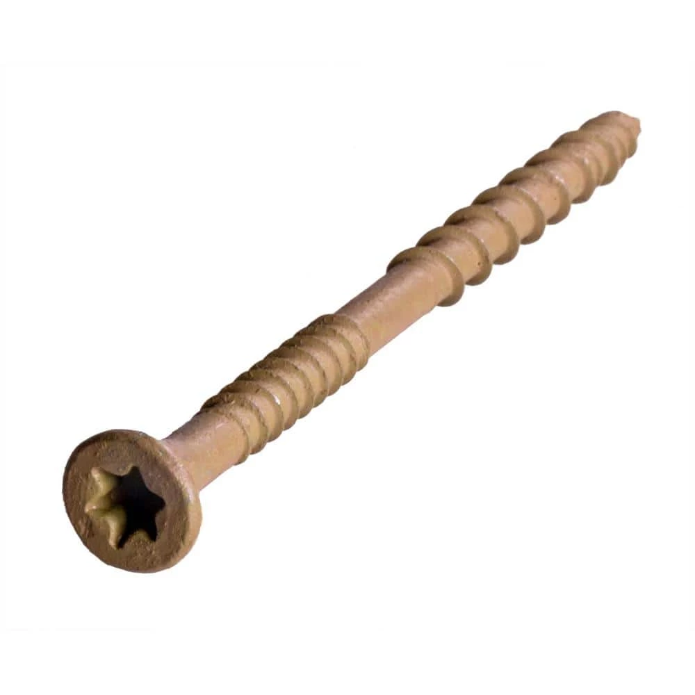 Simpson Strong-Tie #10 x 2-1/2 in. T-25 6-Lobe, Deck-Drive DSV Collated Wood Screw, Tan (1000-Pack) - Image 3