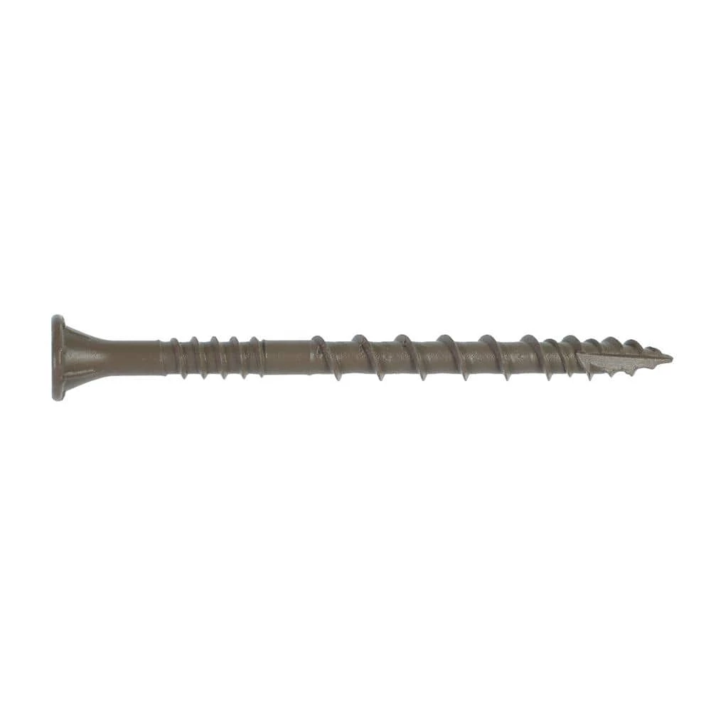 Simpson Strong-Tie #10 x 2-1/2 in. T25 6-Lobe, Flat Head, Deck-Drive DSV Collated Wood Screw, Tan (500-Pack) - Image 4