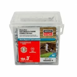 Simpson Strong-Tie Strong-Drive 3 in. x 0.148 in. SCN Smooth-Shank HDG Connector Nail (250-Pack)