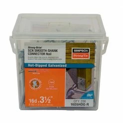 Simpson Strong-Tie Strong-Drive 3-1/2 in. x 0.162 in. SCN Smooth-Shank HDG Connector Nail (200-Pack)