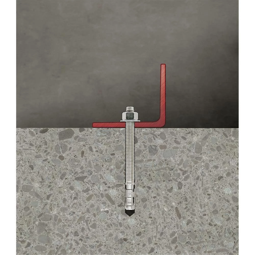 Simpson Strong-Tie Strong-Bolt 3/8 in. x 3 in. Zinc-Plated Wedge Anchor - Image 8