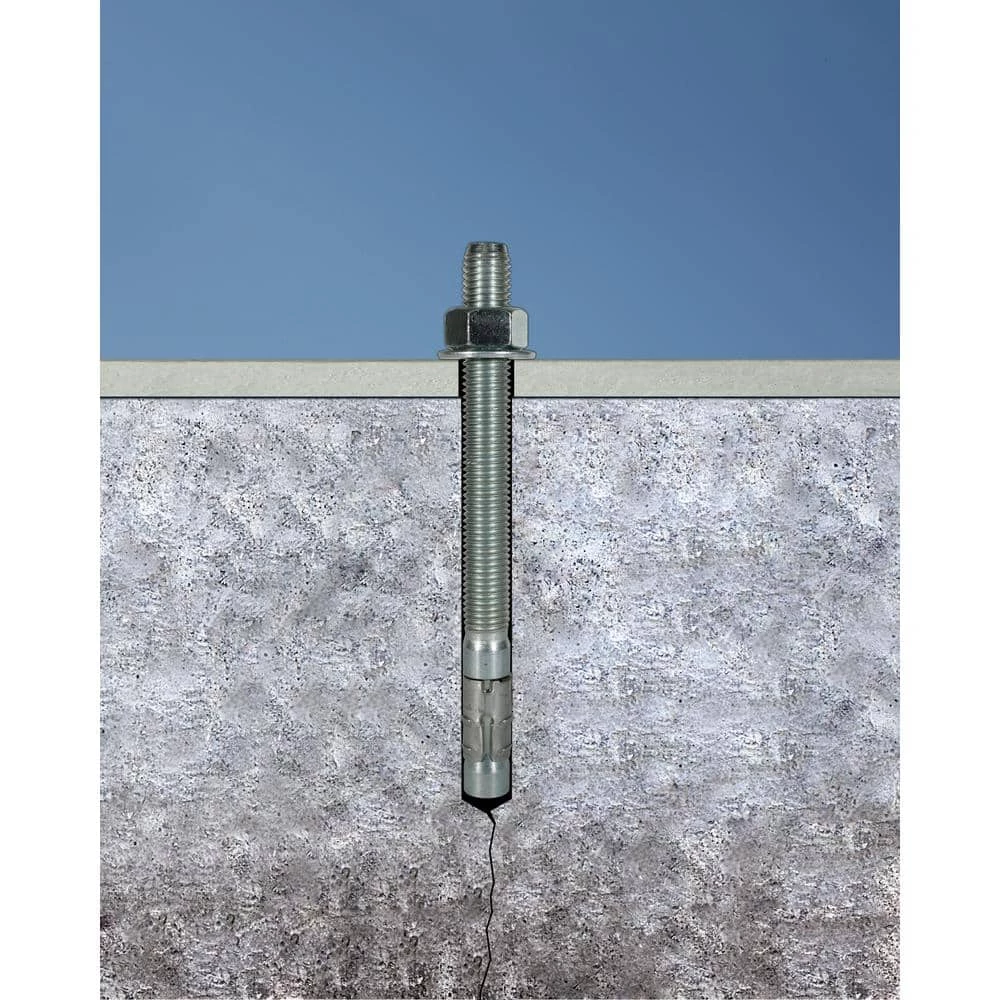 Simpson Strong-Tie Strong-Bolt 1/2 in. x 5-1/2 in. Zinc-Plated Wedge Anchor (10-Pack) - Image 6