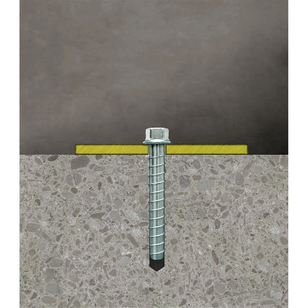 Simpson Strong-Tie Titen HD 1/2 in. x 4 in. Zinc-Plated Heavy-Duty Screw Anchor - Image 6