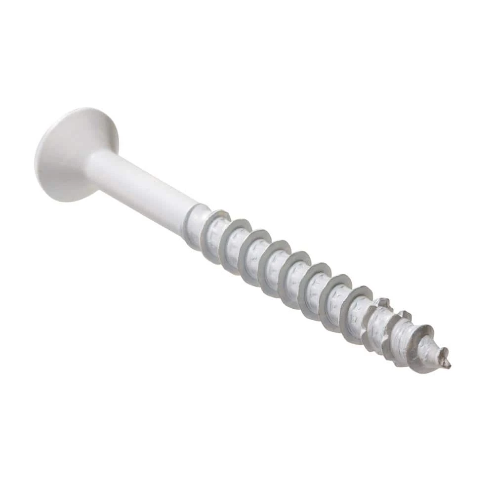 Simpson Strong-Tie 1/4 in. x 3-3/4 in. Flat Head Star Drive White Titen Turbo Concrete Screws (200-Pack) - Image 5