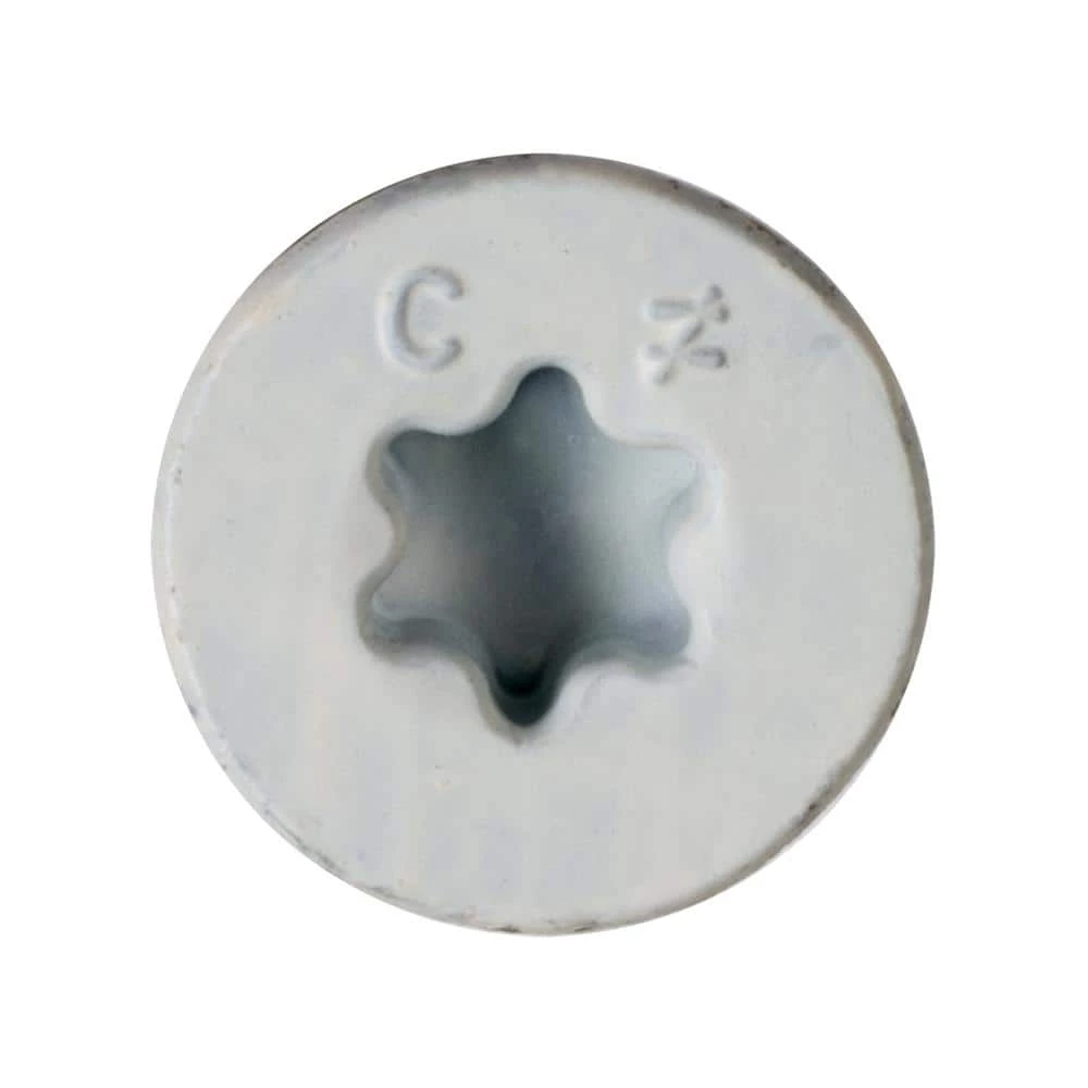 Simpson Strong-Tie 1/4 in. x 3-3/4 in. Flat Head Star Drive White Titen Turbo Concrete Screws (200-Pack) - Image 4