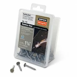 Simpson Strong-Tie 3d x 1-1/4 in. Stainless Steel Annular Ring Shank Roofing Nail (110-Pack)
