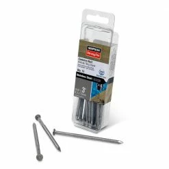 Simpson Strong-Tie 10d x 3 in. Annular-Ring Shank Type 316 Stainless Steel Preservative-Treated Wood Decking Nail (15-Pack)