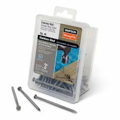 Simpson Strong-Tie 10d x 3 in. Annular-Ring Shank Type 316 Stainless Steel Preservative-Treated Wood Decking Nail (40-Pack)