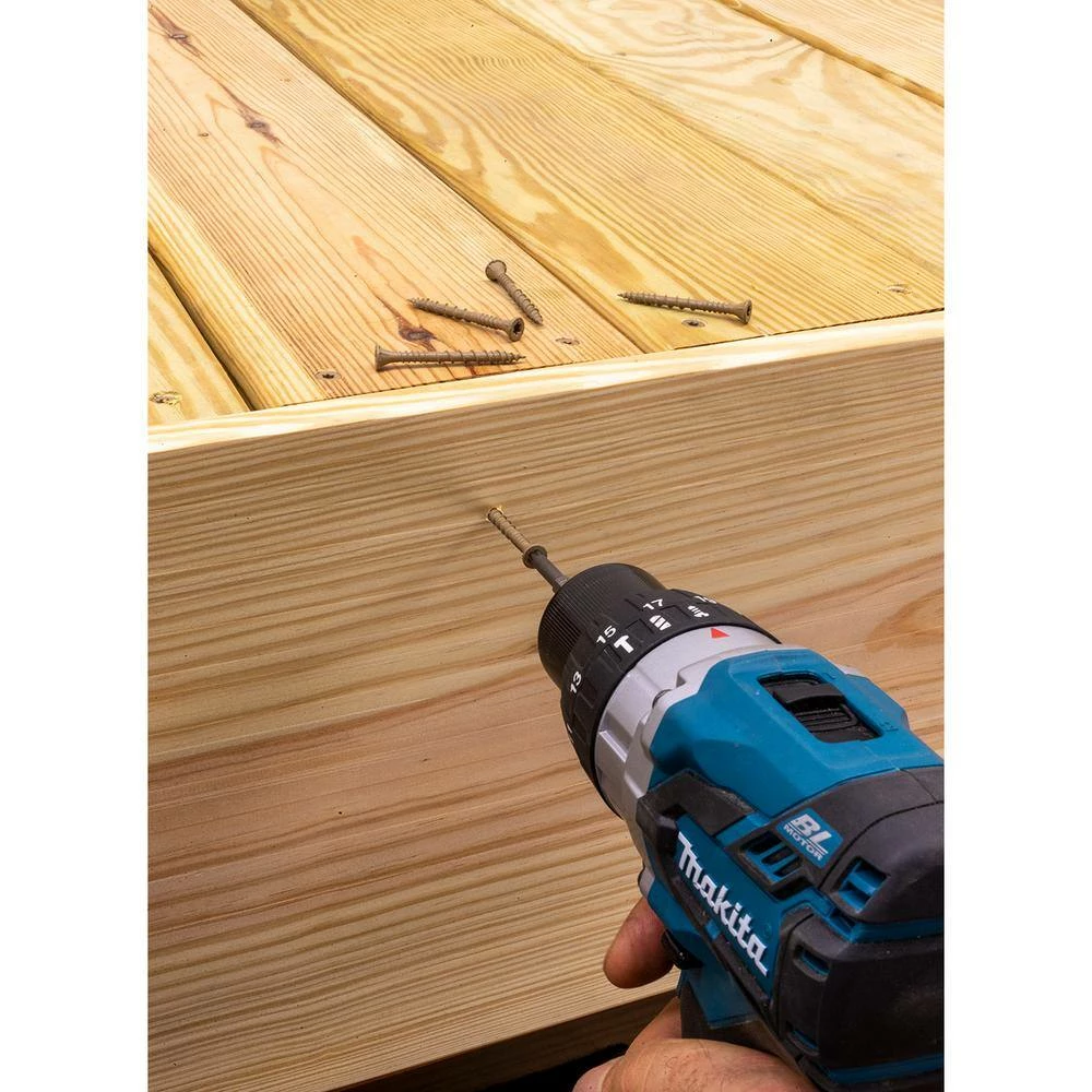 Simpson Strong-Tie #10 x 2-1/2 in. T25 6-Lobe, Flat Head, Deck-Drive DSV Wood Screw, Quik Guard, Tan (880-Pack) - Image 7