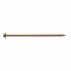 Simpson Strong-Tie 0.195 in. x 6 in. 5/16 Hex, Washer Head, Strong-Drive SDWH Timber-Hex Wood Screw, DB Coating in Tan (50-Pack)