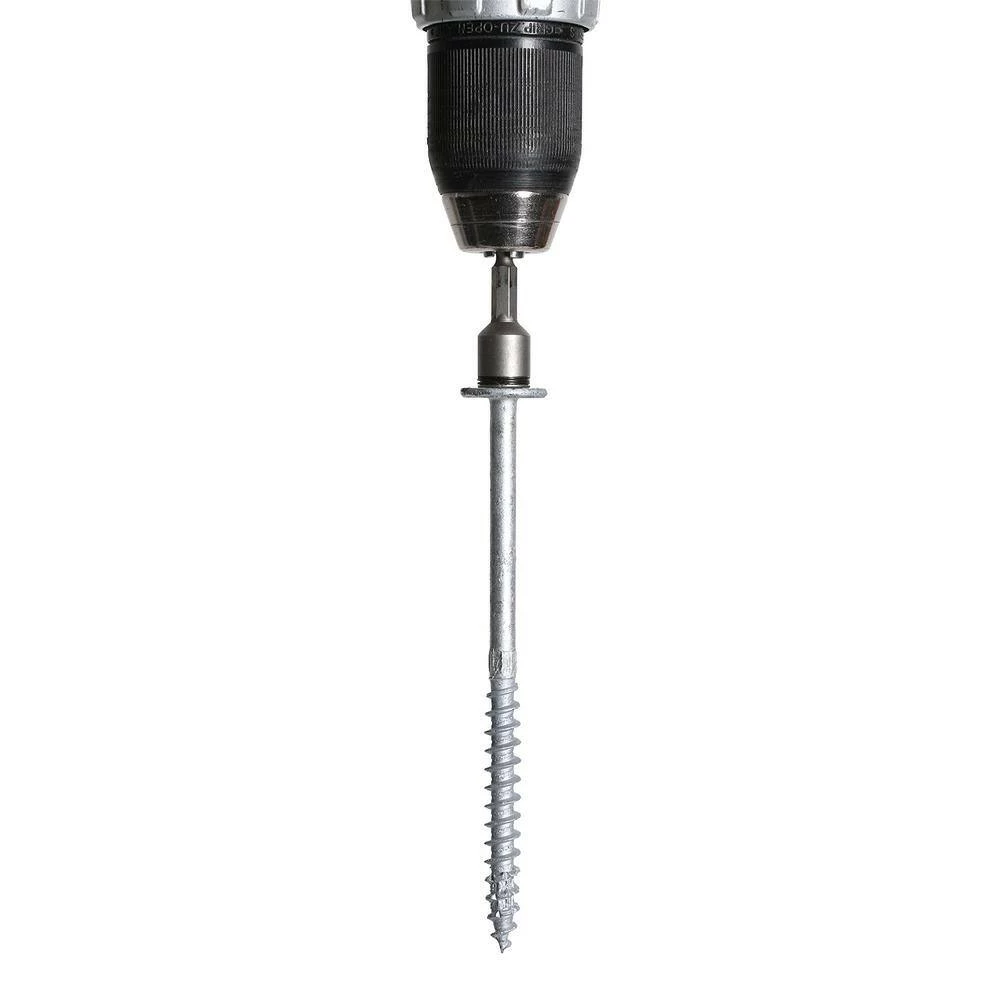 Simpson Strong-Tie 0.276 in. x 8 in. Strong-Drive SDWH Timber-Hex HDG Wood Screw (30-Pack) - Image 5