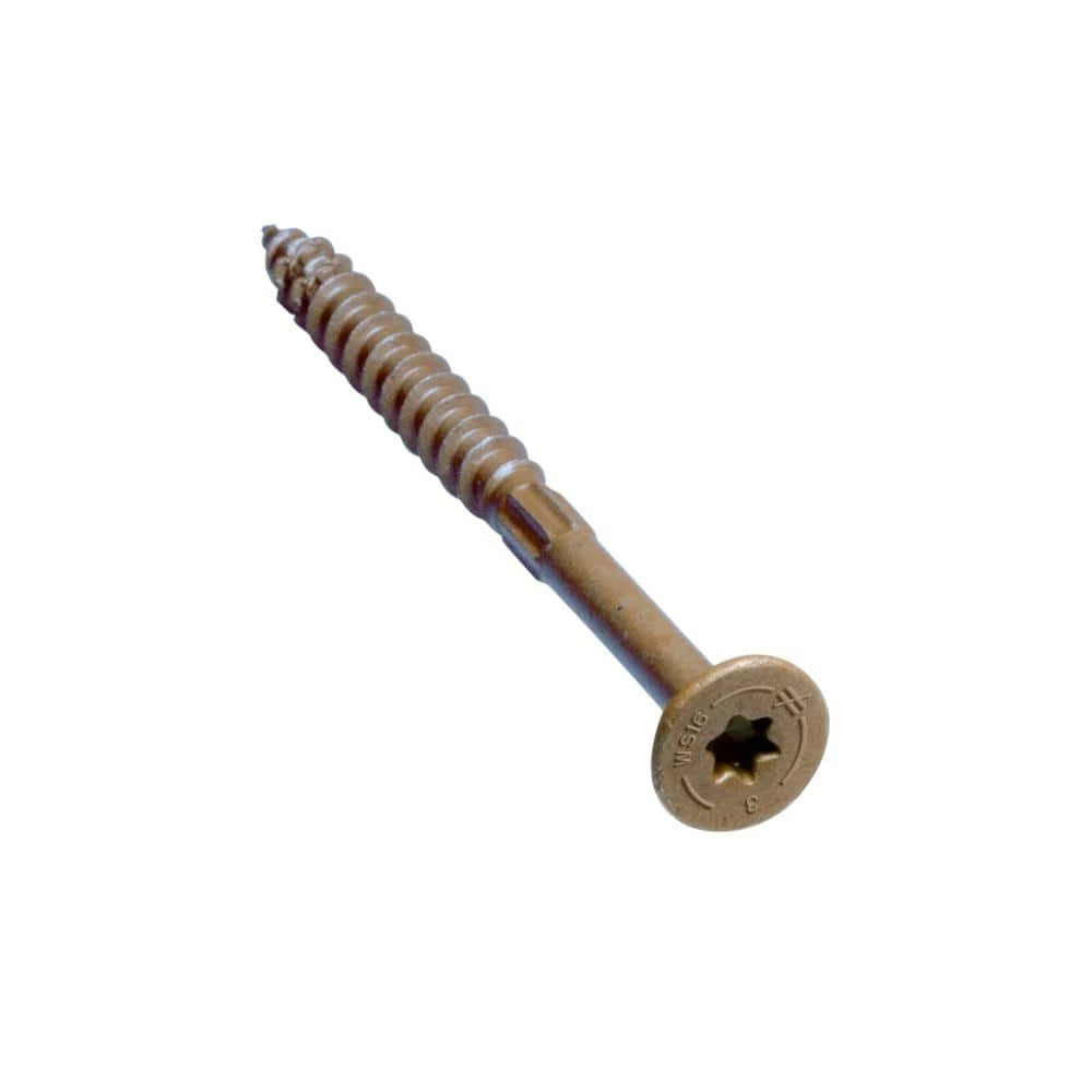 Simpson Strong-Tie 0.160 in. x 2-1/2 in. T25 6-Lobe, Low Profile Head, Strong-Drive SDWS Framing Screw, Quik Guard, Tan (150-Pack) - Image 4