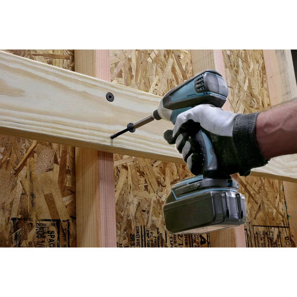 Simpson Strong-Tie 0.160 in. x 2-1/2 in. T25 6-Lobe, Low Profile Head, Strong-Drive SDWS Framing Screw, Quik Guard, Tan (150-Pack) - Image 9