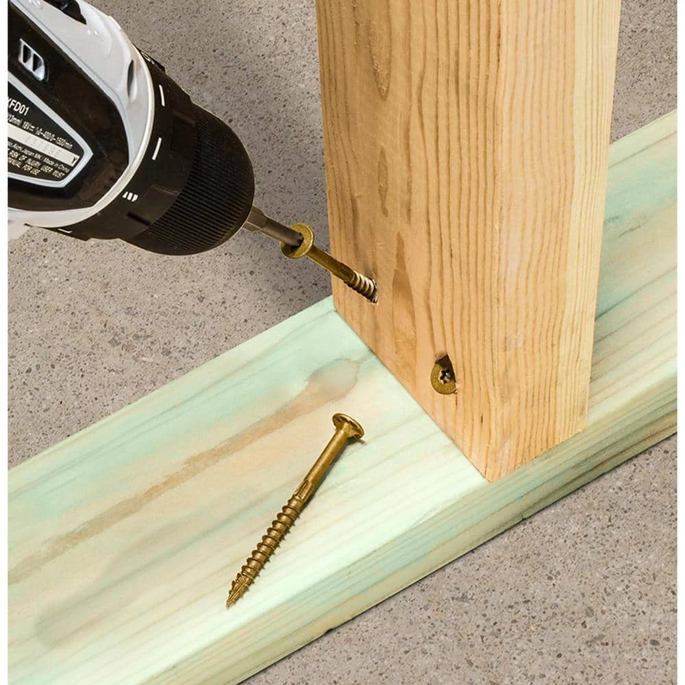 Simpson Strong-Tie 0.160 in. x 2-1/2 in. T25 6-Lobe, Low Profile Head, Strong-Drive SDWS Framing Screw, Quik Guard, Tan (150-Pack) - Image 7