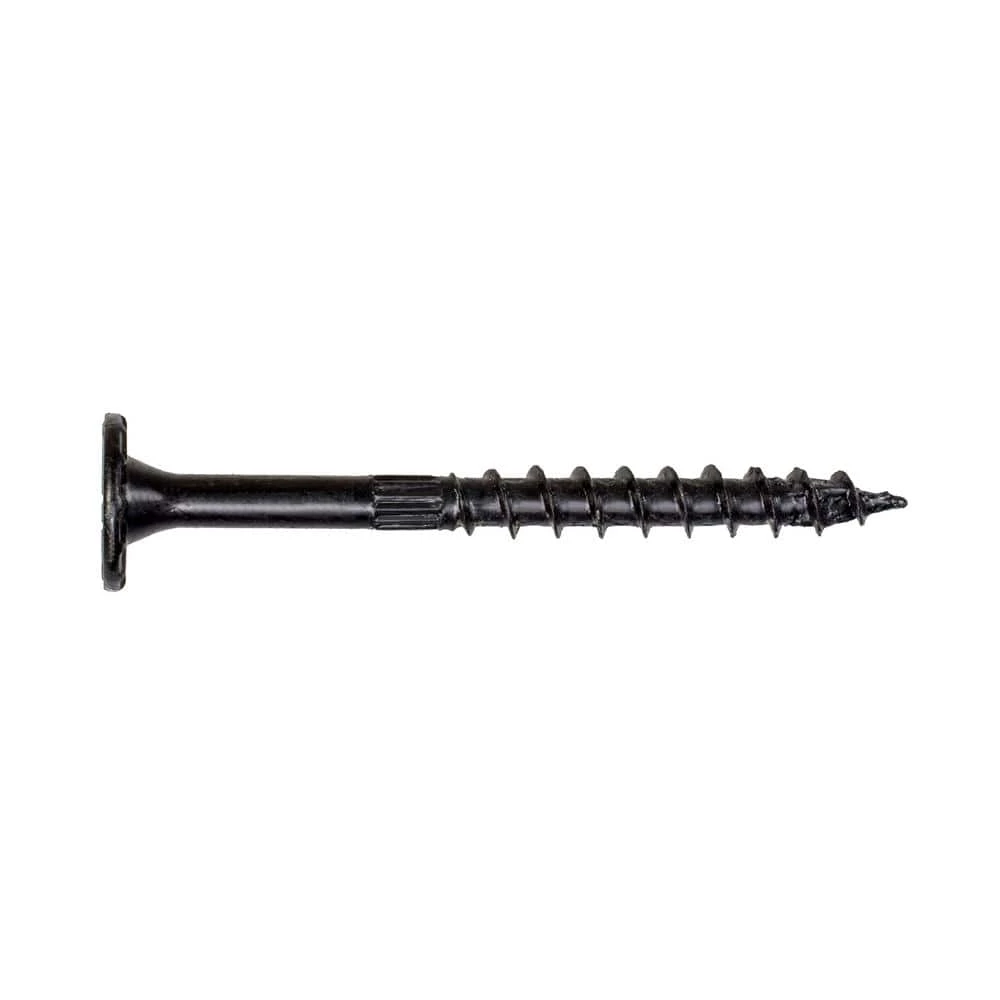 Simpson Strong-Tie Outdoor Accents 0.220 in. x 3-1/2 in. T40 6-Lobe, Low Profile Head, Black Structural Wood Screw (12-Pack) - Image 2