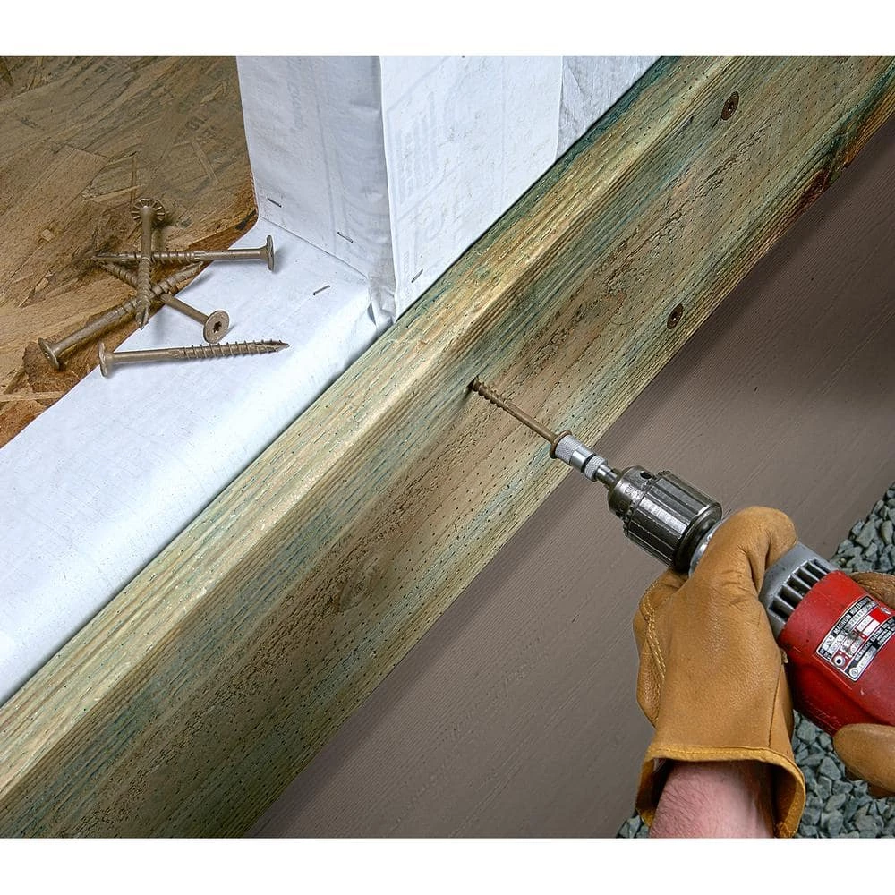 Simpson Strong-Tie 0.220 in. x 8 in. T40 6-Lobe, Washer Head, Strong-Drive SDWS Timber Screw, Exterior Grade (50-Pack) - Image 6