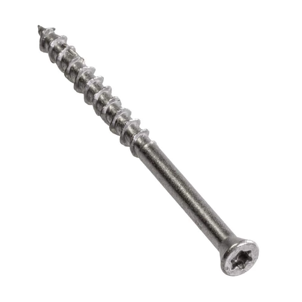 Simpson Strong-Tie #7 x 2-1/4 in. T-15, Trim Head, Type 316 Stainless Steel Deck-Drive DWP Wood Screw (85-Pack) - Image 3