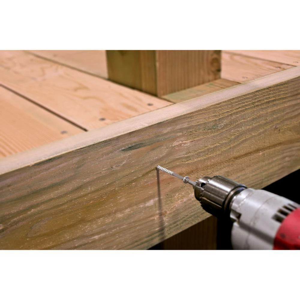 Simpson Strong-Tie #10 x 2-1/2 in. T-25, Flat Head, Type 316 Stainless Steel Deck-Drive DWP Wood Screw (50-Pack) - Image 10