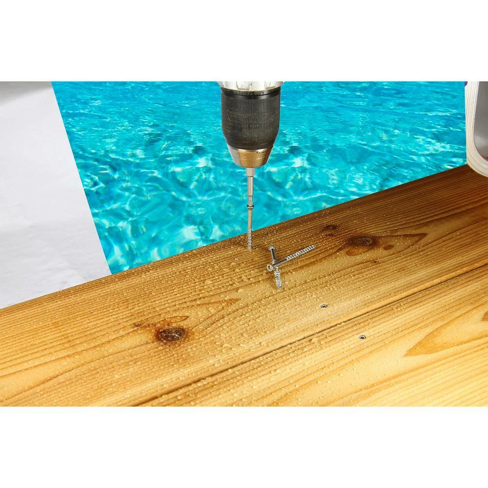 Simpson Strong-Tie #10 x 2-1/2 in. T-25, Flat Head, Type 316 Stainless Steel Deck-Drive DWP Wood Screw (50-Pack) - Image 11