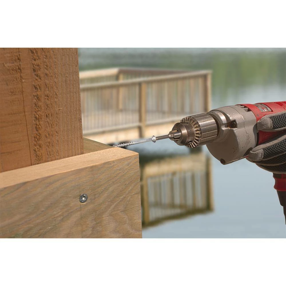 Simpson Strong-Tie #10 x 2-1/2 in. T-25, Flat Head, Type 316 Stainless Steel Deck-Drive DWP Wood Screw (50-Pack) - Image 9