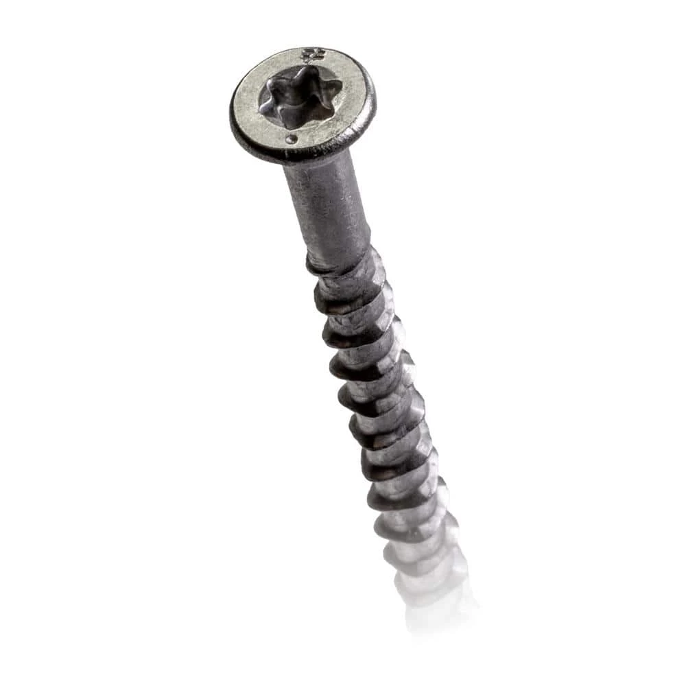 Simpson Strong-Tie #10 x 2-1/2 in. T-25, Flat Head, Type 316 Stainless Steel Deck-Drive DWP Wood Screw (50-Pack) - Image 6