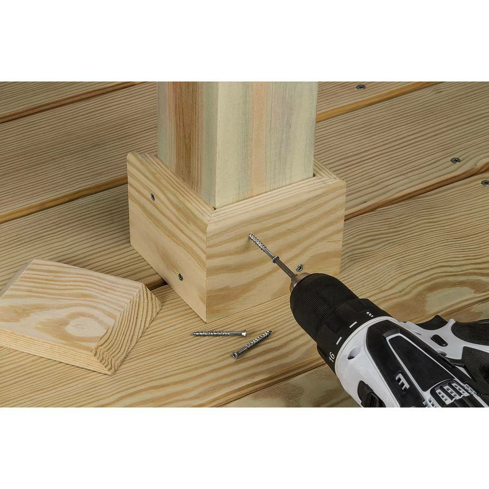 Simpson Strong-Tie #10 x 2-1/2 in. T-25, Flat Head, Type 316 Stainless Steel Deck-Drive DWP Wood Screw (50-Pack) - Image 8