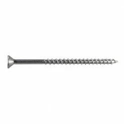 Simpson Strong-Tie #12 x 4 in. T-27, Flat Head, Type 316 Stainless Steel Deck-Drive DWP Wood Screw (20-Pack)