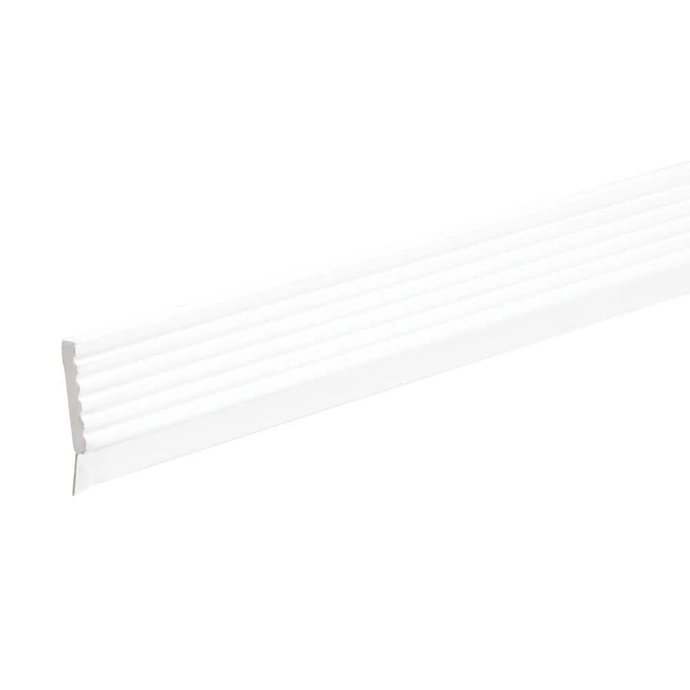 Frost King 9 ft. x 2.75 in. Dual Vinyl Garage Door Top and Side Seal, White - Image 4