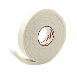 Frost King 1-1/4 in. x 7/16 in. x 10 ft. White High-Density Rubber Foam Weatherstrip Tape