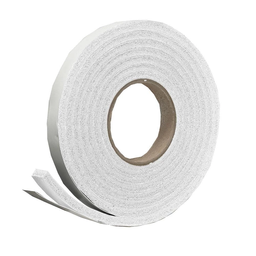 Frost King 3/4 in. x 5/16 in. x 10 ft. White High-Density Rubber Foam Weatherstrip Tape